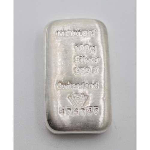 1152 - 100 Grams Fine 999 Silver Bar