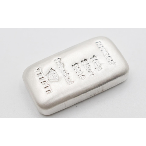 1155 - 100 Grams Fine 999 Silver Bar