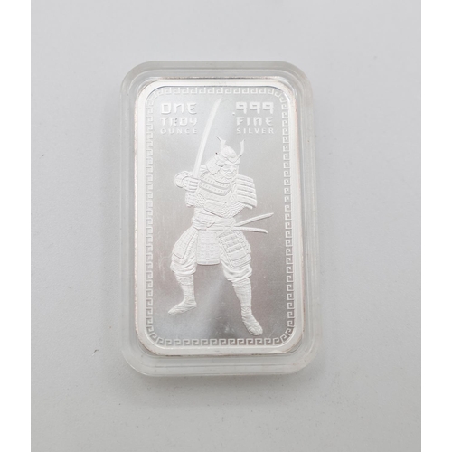 One Ounce Fine 999 Silver Bar Encapsulated Mint Condition