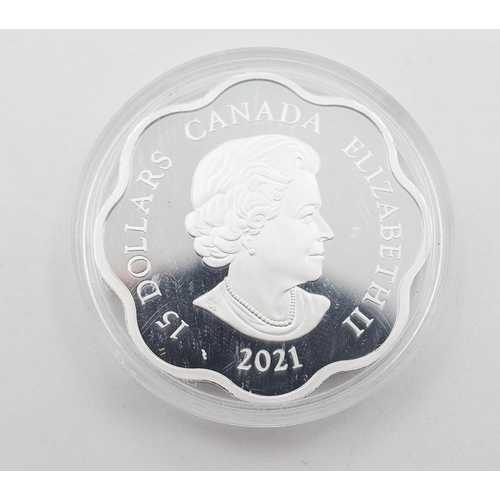 1235 - 15 Dollars Canadian Coin 2021 Encapsulated Mint Condition