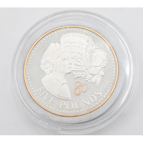 1253 - Five Pounds Coin Elizabeth II Bailiwick of Guernsey 2006 Encapsulated Mint Condition