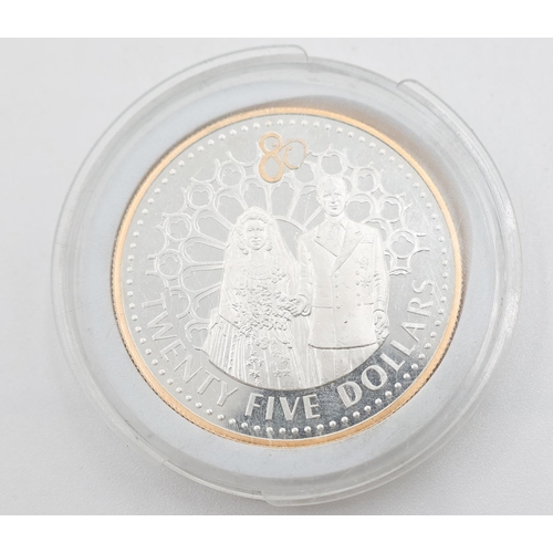 1258 - Twenty-Five Dollars Coin Elizabeth II Solomon Islands 2006 Encapsulated Mint Condition