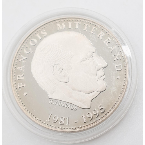 1265 - President De La Republique France Coin Francois Mitterrand 1981-1995 Encapsulated Mint Condition