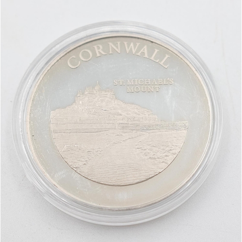 1293 - Cornwall St. Michael's Mount Commemorative Coin Encapsulated Mint Condition