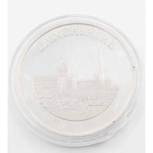 1303 - Lancashire The Coppull Mills Commemorative Coin Encapsulated Mint Condition