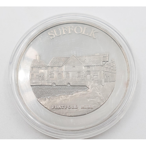 1310 - Suffolk Flatford Mill Commemorative Coin Encapsulated Mint Condition