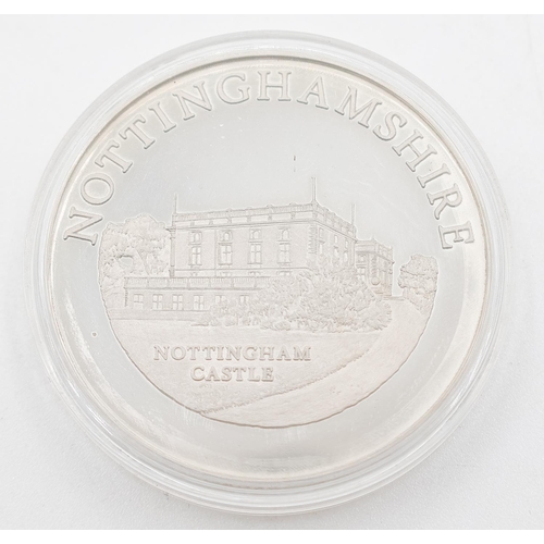 1312 - Nottinghamshire Nottingham Castle Commemorative Coin Encapsulated Mint Condition