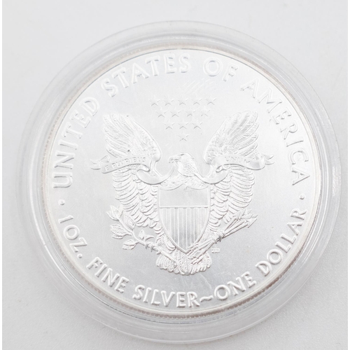 1325 - One Ounce Fine 999 Silver Coin United States of America 2016 Encapsulated Mint Condition