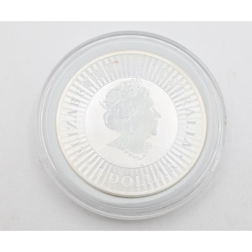 1327 - One Ounce Fine 999 Silver Australia 1 Dollar Coin 2019 Encapsulated Mint Condition