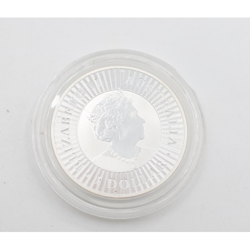 1331 - One Ounce Fine 999 Silver Australia 1 Dollar Coin 2021 Encapsulated Mint Condition