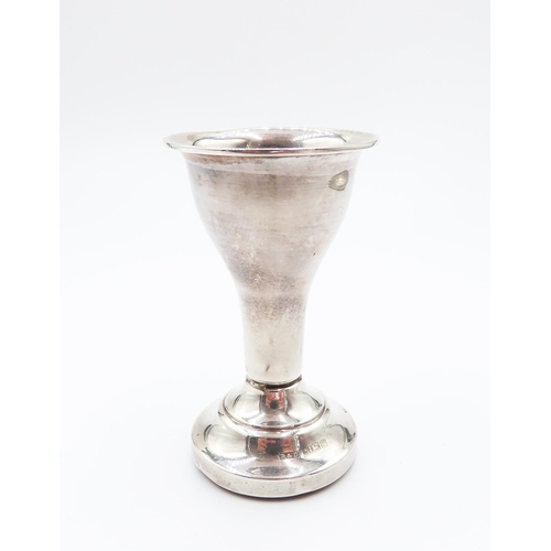 188 - Silver Tot Cup Pedestal Form 7cm High