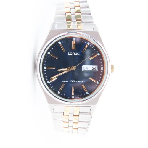 191 - Lorus Gentlemans Watch Bi-Metal Bracelet Original Box with PApers As New Unworn