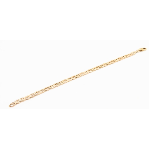 219 - 9 Carat Yellow Gold Fancy Link Bracelet 17.5cm Long