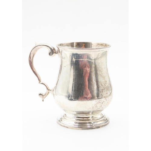 234 - Silver Tankard Flying Sea Scroll Handle Approximately 14 cm High