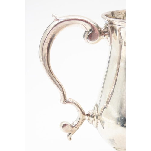 234 - Silver Tankard Flying Sea Scroll Handle Approximately 14 cm High