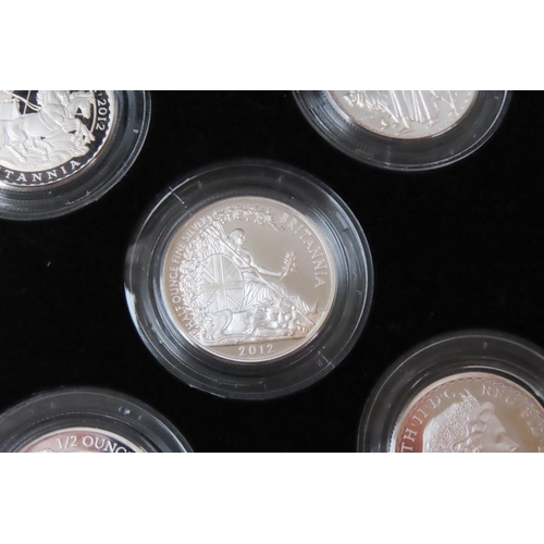 236 - Collection of Nine Half Ounce Fine Silver Coins Each Encapsulated Mint Condition with Original Prese... 