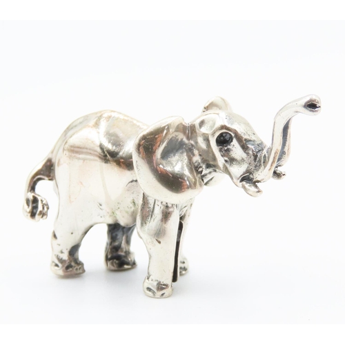 279 - Silver Elephant Figurine 2.5cm High