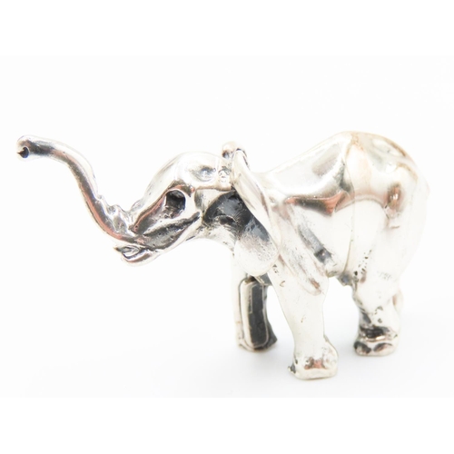 279 - Silver Elephant Figurine 2.5cm High