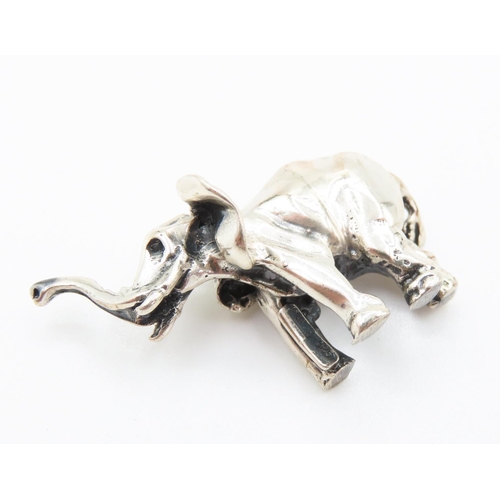 279 - Silver Elephant Figurine 2.5cm High