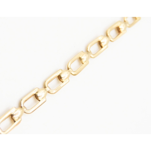 310 - 9 Carat Yellow Chain Link Bracelet 19cm Long