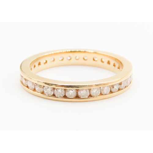 318 - Diamond Eternity Ring Set in 18 Carat Yellow Gold Ring Size P