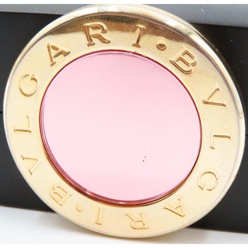 319 - BVLGARI Ladies Compact Mirror 5.5cm Diameter