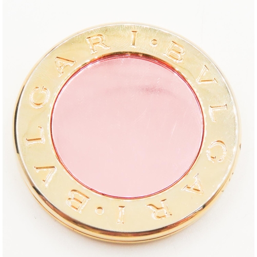 319 - BVLGARI Ladies Compact Mirror 5.5cm Diameter