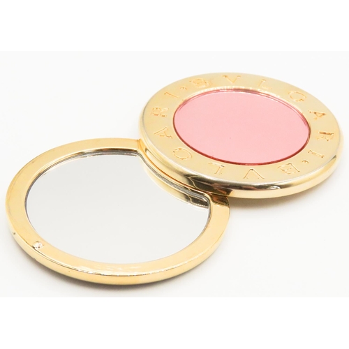 319 - BVLGARI Ladies Compact Mirror 5.5cm Diameter