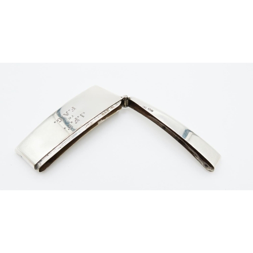 334 - Silver Card Holder Hinged Cover 8.5cm Long 4cm high