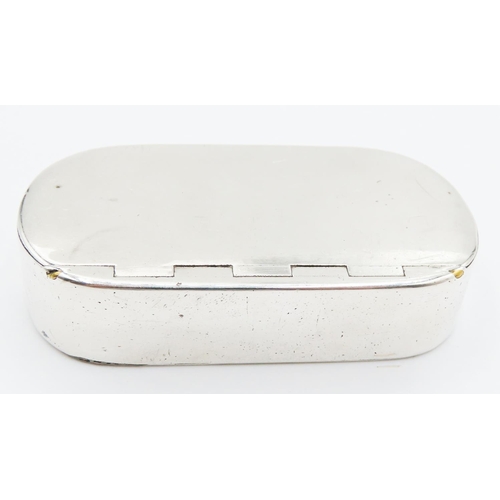 335 - Georgian Silver Snuff Box London 1799 7cm Long 1.5cm High 3.5cm Wide