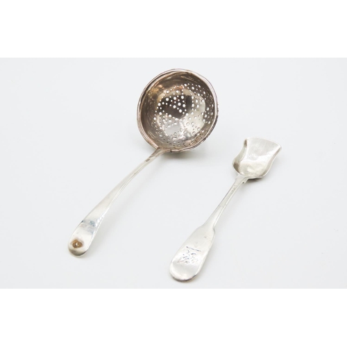 344 - Two Silver Sugar Sifter Spoons