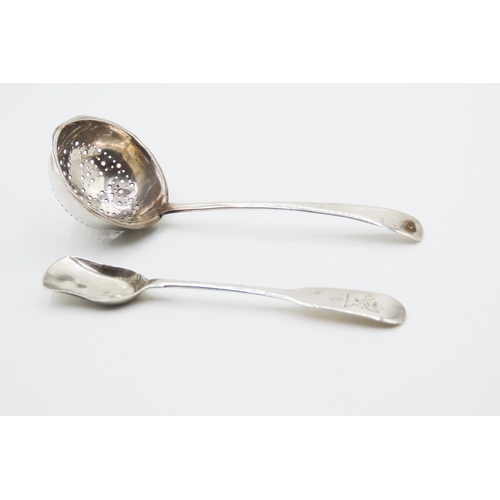 344 - Two Silver Sugar Sifter Spoons