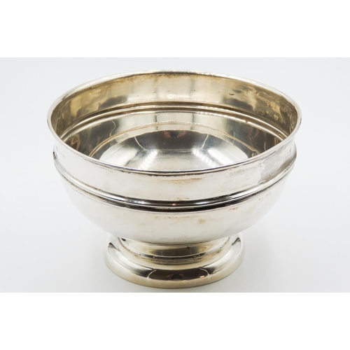 348 - Silver pedestal Form Table Bowl 12cm Diameter 7cm High