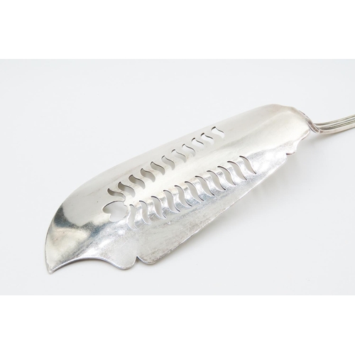 356 - Silver Serving Knife Attractively Detailed 30cm Long