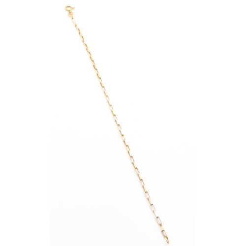 420 - 9 Carat Yellow Gold Chain Link Bracelet 18.5cm Long