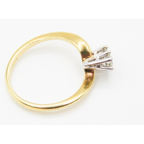 46 - Diamond Toi et Moi Ring Set in 18 Carat Yellow Gold Ring Size L