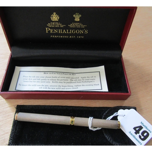 49 - Penhaligon's of London Perfume Pen 12cm Long Original Box and Travel Pouch Present