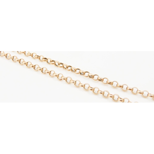 77 - 9 Carat Yellow Gold Belcher Link Necklace 46cm Long