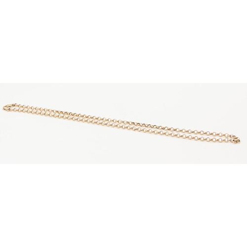 77 - 9 Carat Yellow Gold Belcher Link Necklace 46cm Long