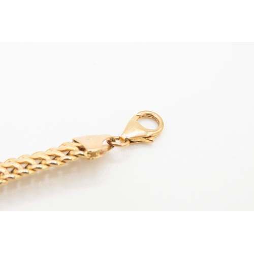 91 - 9 Carat Yellow Gold Infinity Link Bracelet 18.5cm Long