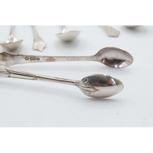 545 - Set of Six Silver Teaspoon and Silver Sugar Tongs