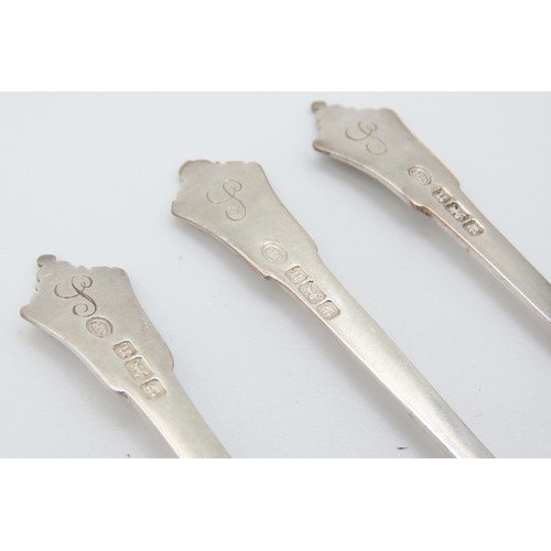 545 - Set of Six Silver Teaspoon and Silver Sugar Tongs