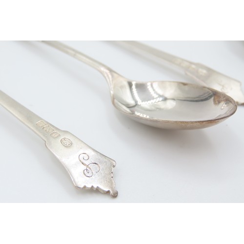 545 - Set of Six Silver Teaspoon and Silver Sugar Tongs