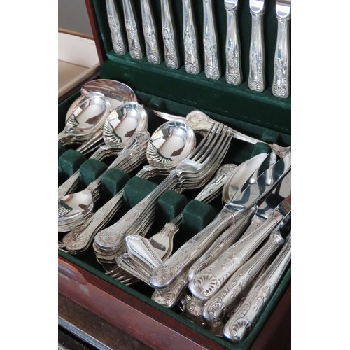 548 - Canteen of Silver Plated Kings Pattern Cutlery Quantity as Photograph Contained within Presentaion B... 