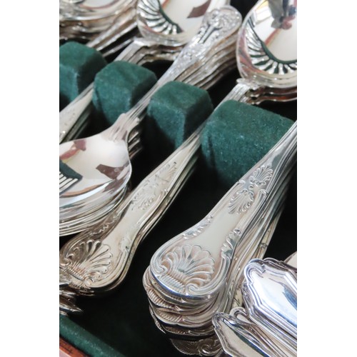 548 - Canteen of Silver Plated Kings Pattern Cutlery Quantity as Photograph Contained within Presentaion B... 