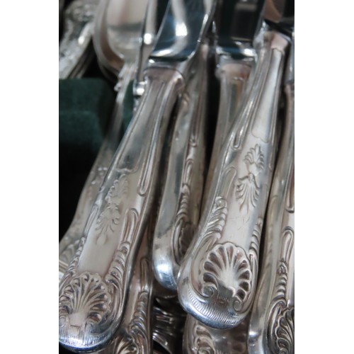 548 - Canteen of Silver Plated Kings Pattern Cutlery Quantity as Photograph Contained within Presentaion B... 