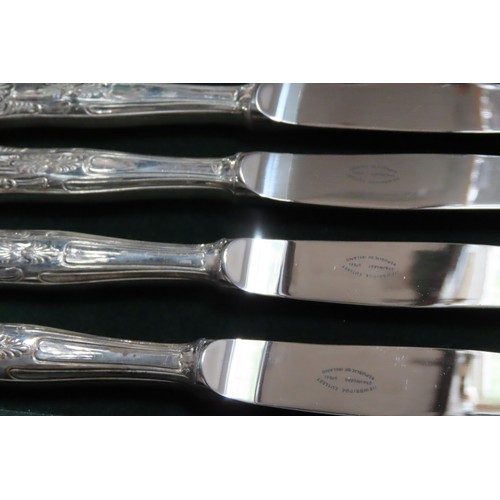 548 - Canteen of Silver Plated Kings Pattern Cutlery Quantity as Photograph Contained within Presentaion B... 