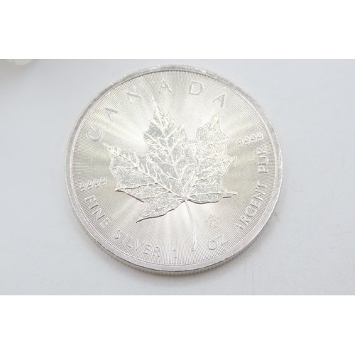 1352 - Twenty Five 1OZ Maple Leaf Silver Coins Mint Contained within Original Mint Packaging