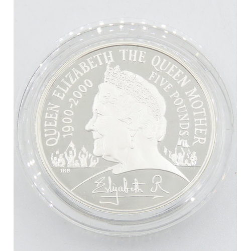 118 - Fine 999.9 Silver 5 Pound Piedfort Crown with Two Royal Portraits of The Queen on the Obverse and th... 