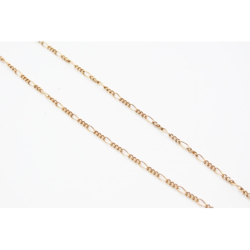 136 - 9 Carat Yellow Gold Figaro Link Necklace 48cm Long